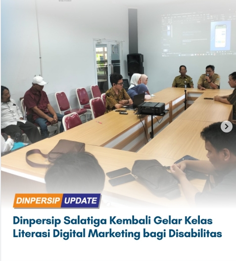 Dinpersip Salatiga Kembali Gelar Kelas Literasi Digital Marketing bagi Disabilitas