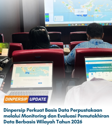 Dinpersip Perkuat Basis Data Perpustakaan melalui Monitoring dan Evaluasi Pemutakhiran Data Berbasis Wilayah Tahun 2026