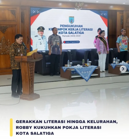 Gerakkan Literasi Hingga Kelurahan, Robby Kukuhkan Pokja Literasi Kota Salatiga